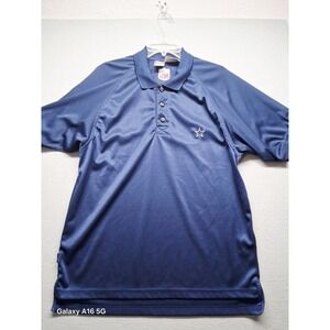 Dallas Cowboys Men's Medium Blue Polo Shirt Nike Pro Line Star NFL Logo
